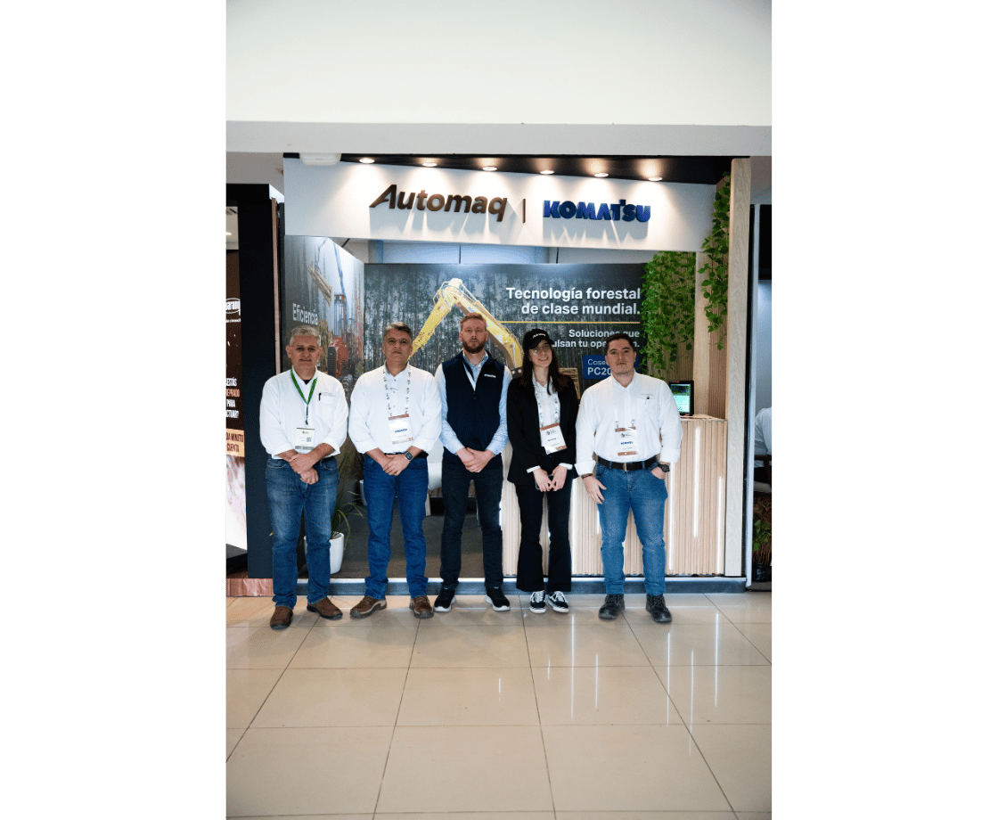 Automaq presentó la tecnología forestal de Komatsu en la Expo Madera Paraguay 2026 